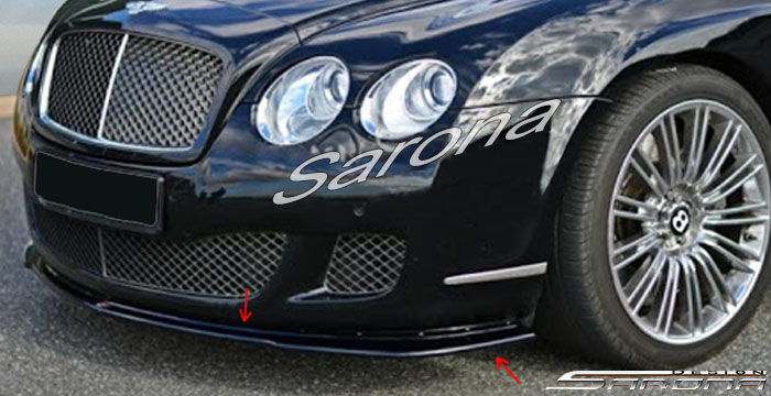 Custom Bentley GTC  Convertible Front Add-on Lip (2004 - 2011) - $590.00 (Part #BT-039-FA)